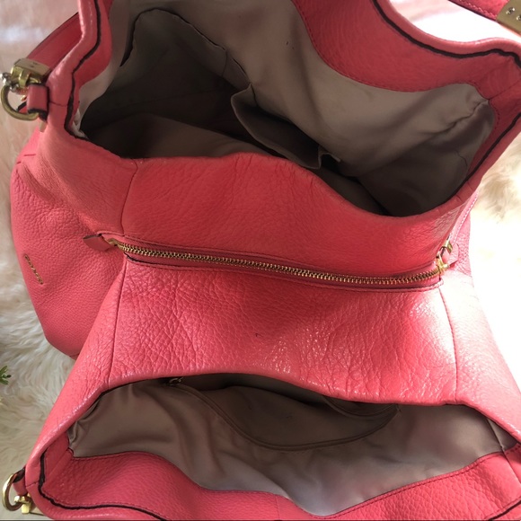COACH Leather Phoebe Pink Shoulder Bag - Picture 5 of 8